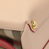 Burberry Beige Red Derby Calfskin Snakeskin House Check Small Camberley Handbags Burberry