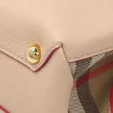 Burberry Beige Red Derby Calfskin Snakeskin House Check Small Camberley Handbags Burberry