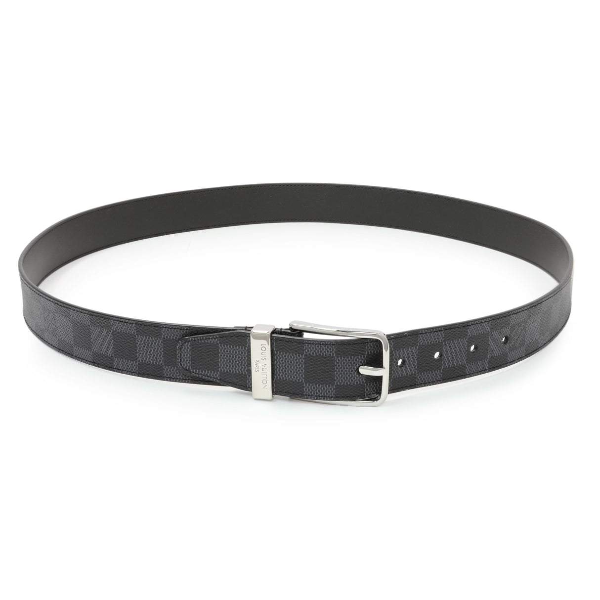 -temp-Louis Vuitton Damier Graphite Pont Neuf 35mm Belt Accessories Louis Vuitton