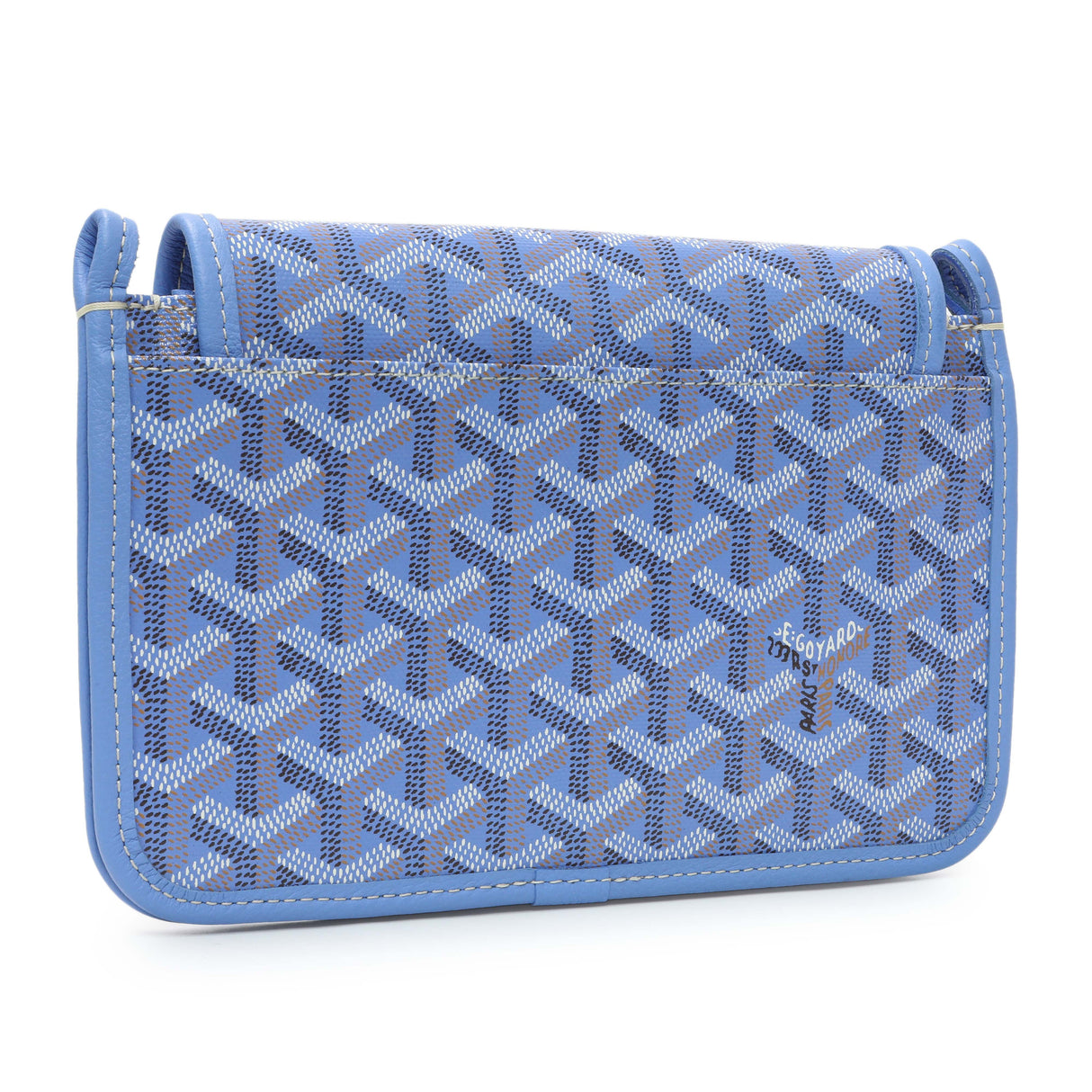 -temp- Goyard Blue Goyardine Plumet Wallet Clutch Entrupy#W6Y4VCH Modaselle