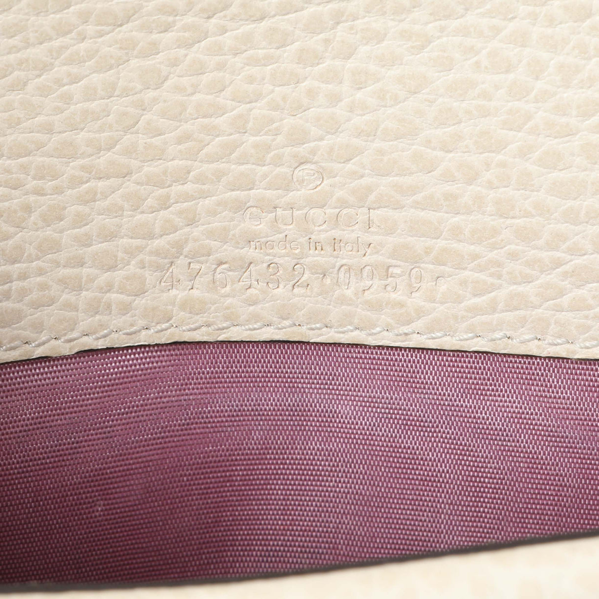Gucci White Calfskin Dionysus Super Mini