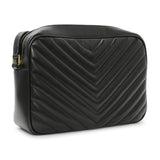 Saint Laurent Black Calfskin Matelasse Monogram Lou Camera Bag Handbags Saint Laurent