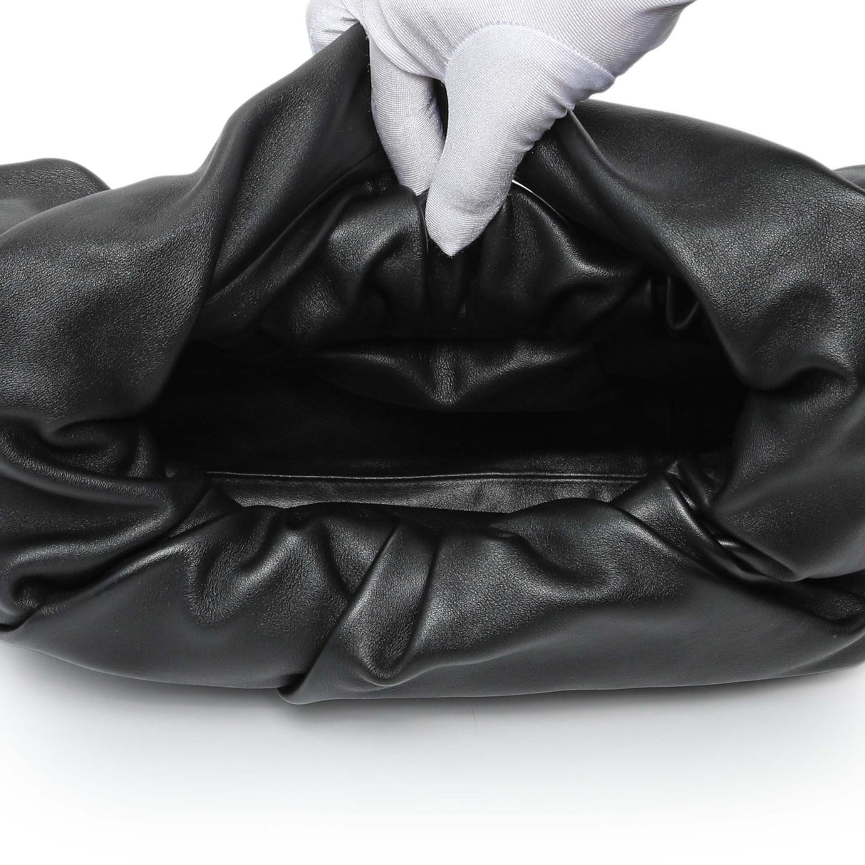 Bottega Veneta Black Smooth Butter Calfskin Small The Shoulder Pouch Handbags Bottega Veneta