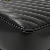 Saint Laurent Black Calfskin Matelasse Monogram Lou Camera Bag Handbags Saint Laurent