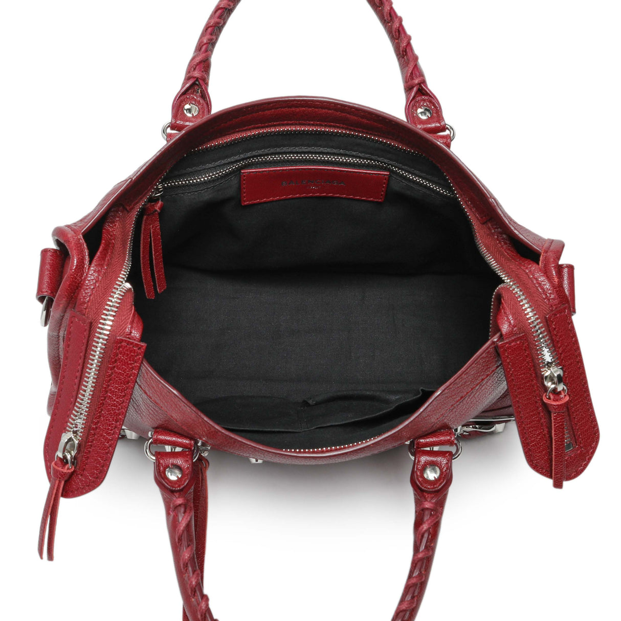 Balenciaga Burgundy Chevre Metallic Edge Hardware S City Handbags Balenciaga