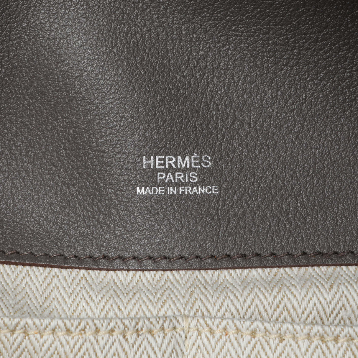 Hermes Grey Evergrain Sac Oxer w/ Strap Handbags Hermes