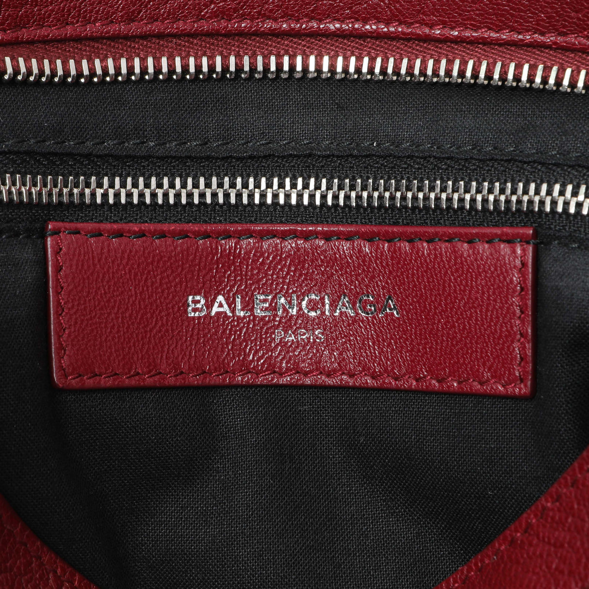 Balenciaga Burgundy Chevre Metallic Edge Hardware S City Handbags Balenciaga