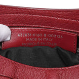 Balenciaga Burgundy Chevre Metallic Edge Hardware S City Handbags Balenciaga