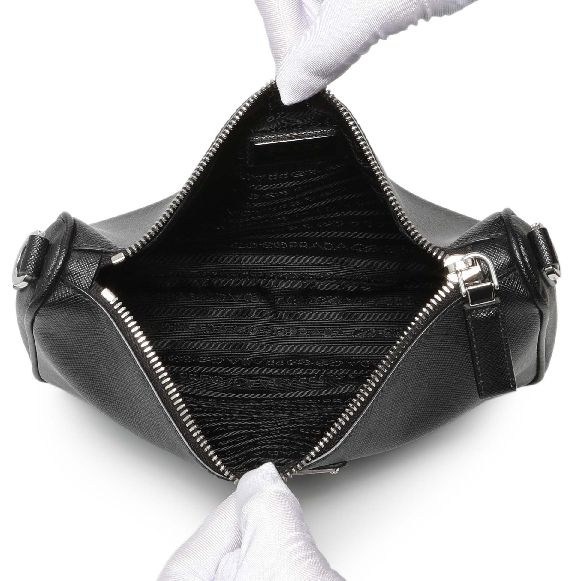 Prada Black Saffiano Travel Crossbody Bag – Modaselle