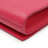 Saint Laurent Lipstick Fuchsia Calfskin Monogram Large Belle De Jour Clutch