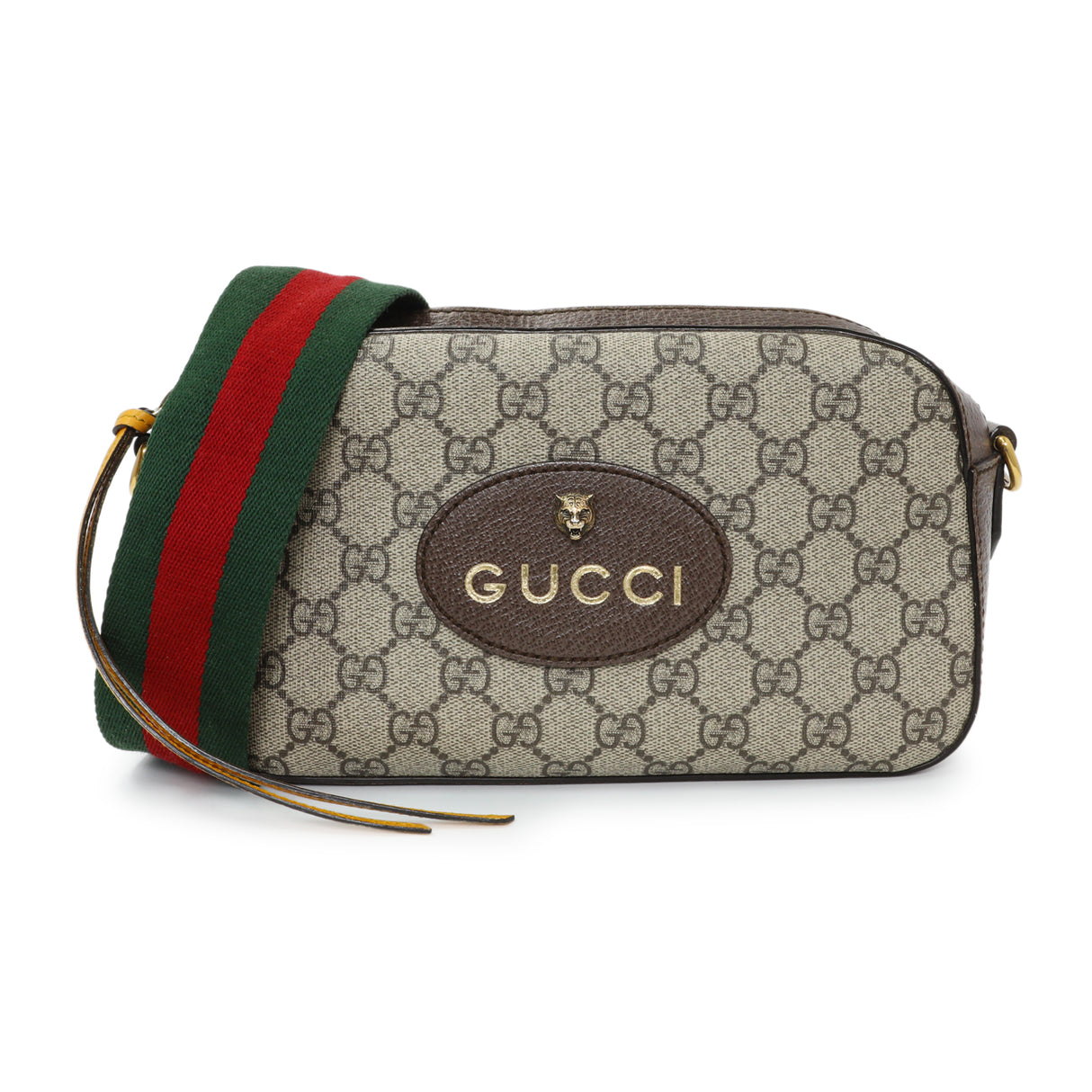 Gucci GG Supreme Monogram Web Neo Vintage Shoulder Bag Handbags Gucci