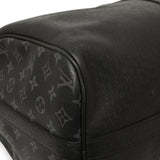 Louis Vuitton Black Taigarama Keepall Bandouliere 50