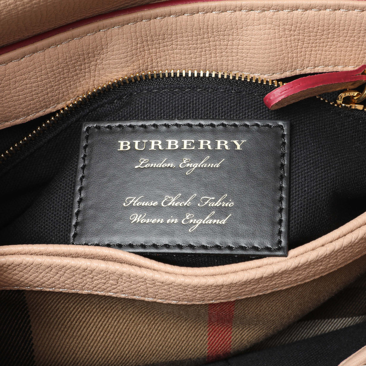 Burberry Beige Red Derby Calfskin Snakeskin House Check Small Camberley Handbags Burberry