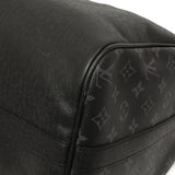 Louis Vuitton Black Taigarama Keepall Bandouliere 50