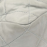 Chanel Grey Quilted Iridescent Calfskin Leather Chic Quilt Flap Bag Handbags Chanel