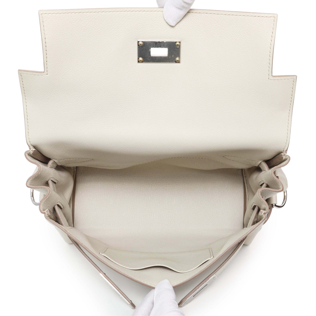 Hermes Craie Evercolor Kelly Messenger PM Handbags Hermes