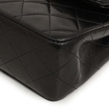 Chanel Vintage Black Quilted Lambskin Small Double Flap