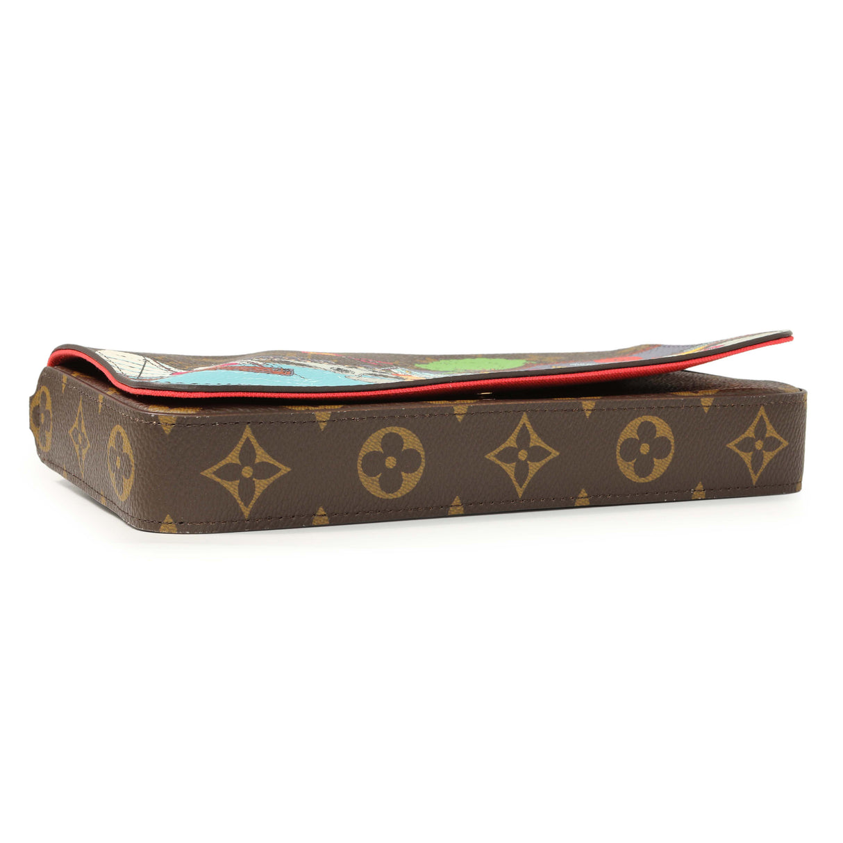 Louis Vuitton Monogram 2022 Christmas Animation China Chengdu Pochette Felicie Chain Wallet