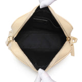 Saint Laurent Dark Beige Calfskin Matelasse Monogram Lou Camera Bag