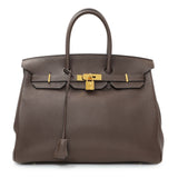 Hermes Cacao Togo Birkin 35 GHW Handbags Hermes