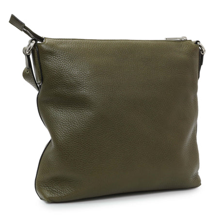 Gucci Green Pebbled Calfskin Medium Soho Messenger Bag