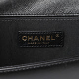 Chanel Black Quilted Lambskin Medium Boy Flap Handbags Chanel