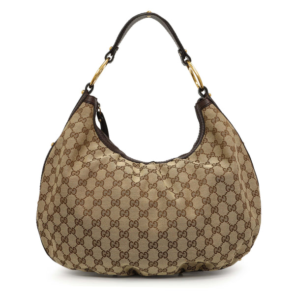 Gucci Monogram Medium Interlocking GG Hobo – Modaselle