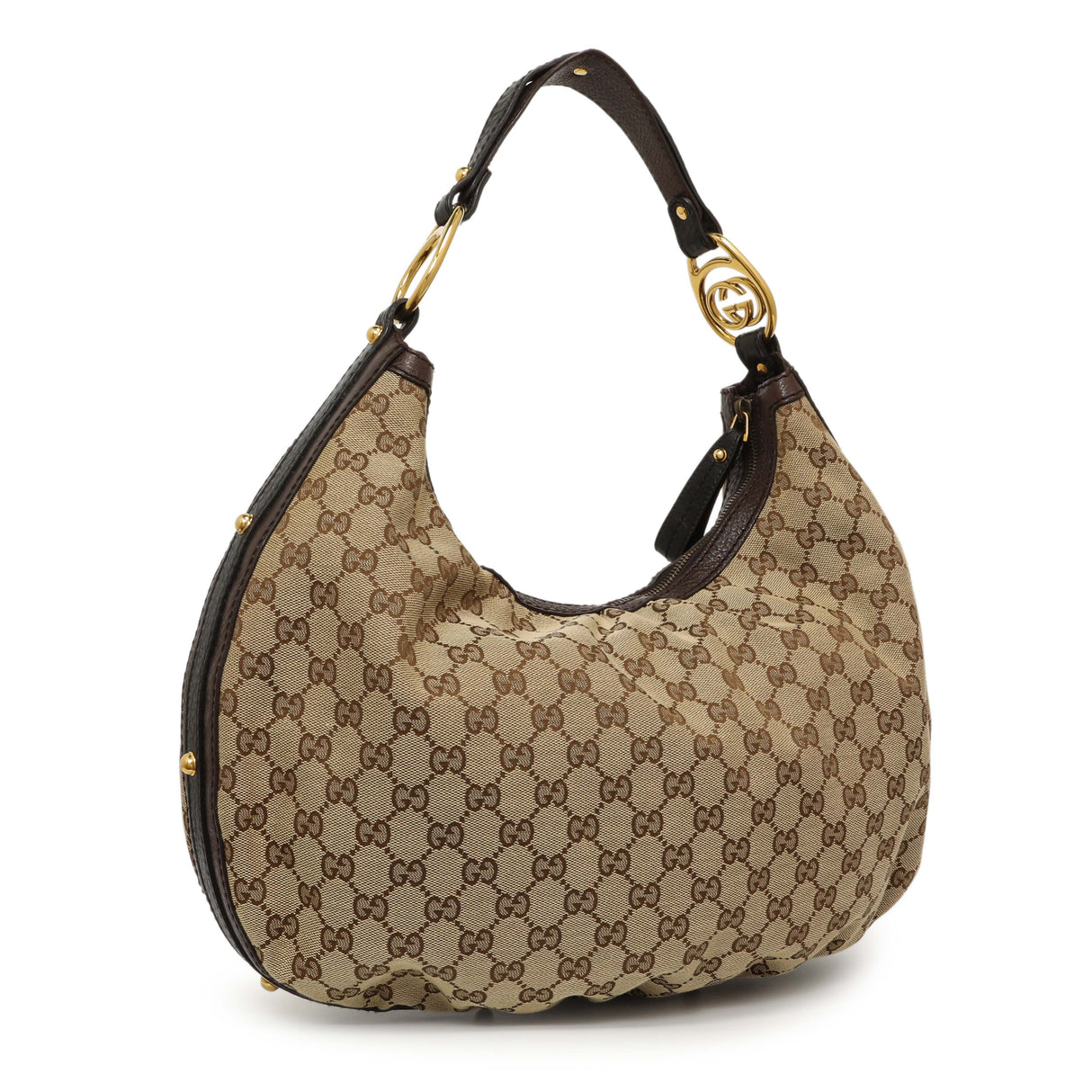 Gucci Monogram Medium Interlocking GG Hobo