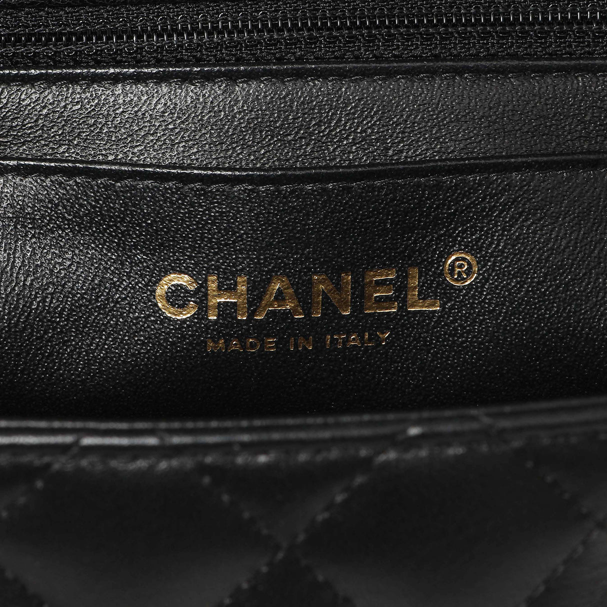 Chanel Black Quilted Lambskin Mini Rectangular Flap