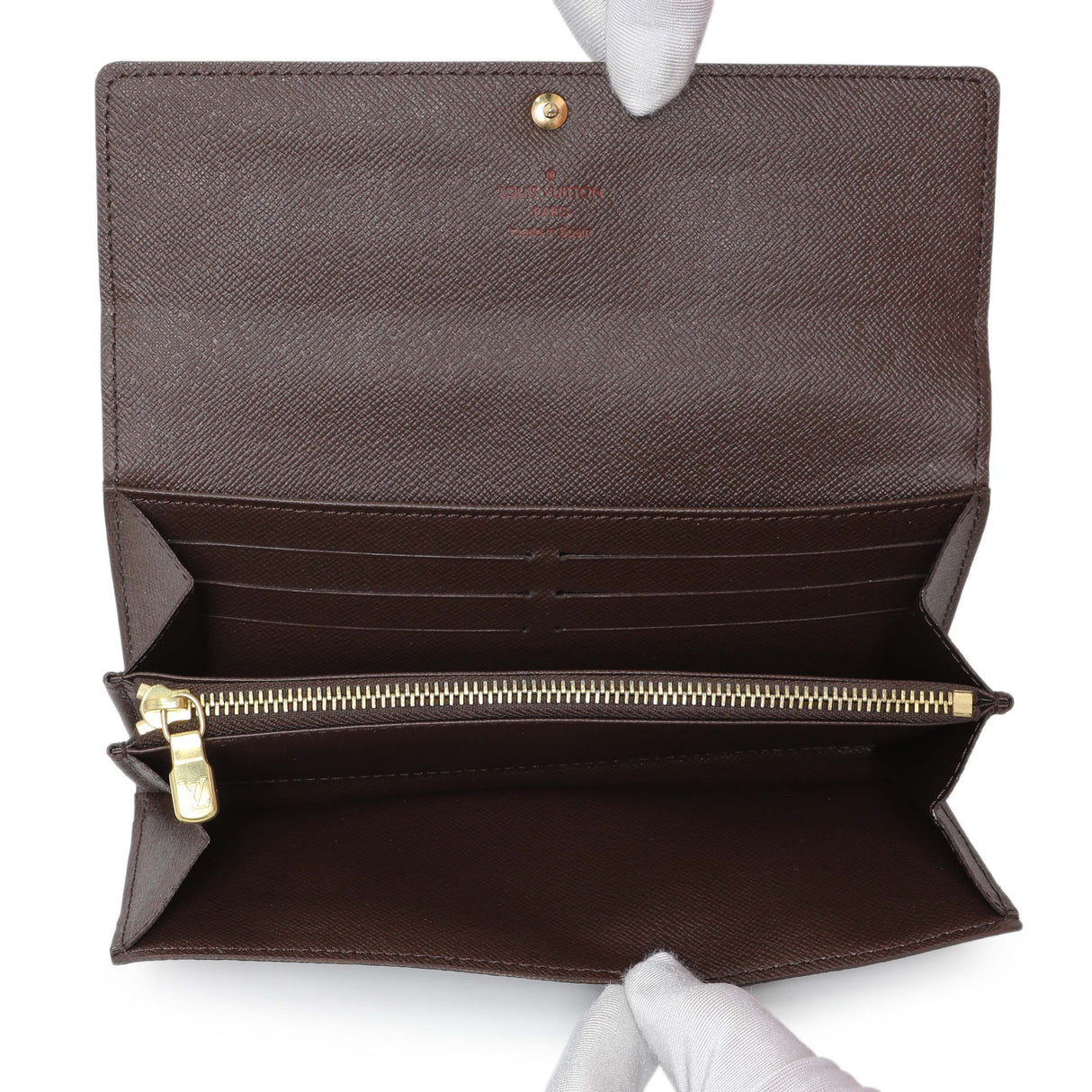 Louis Vuitton Damier Ebene Sarah Wallet Accessories Louis Vuitton