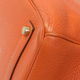 Hermes Orange Clemence Birkin 35 Handbags Hermes
