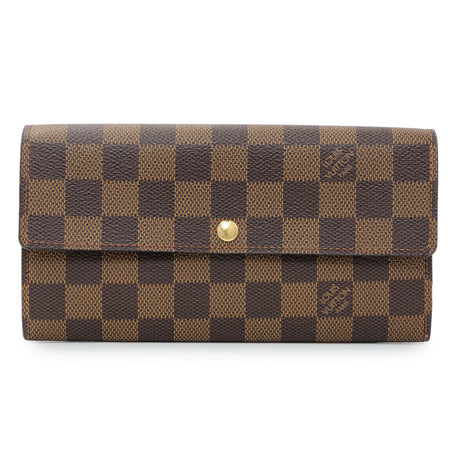 Louis Vuitton Damier Ebene Sarah Wallet Accessories Louis Vuitton