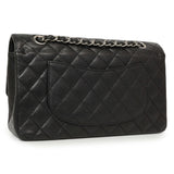 Chanel Black Quilted Caviar Medium Classic Double Flap