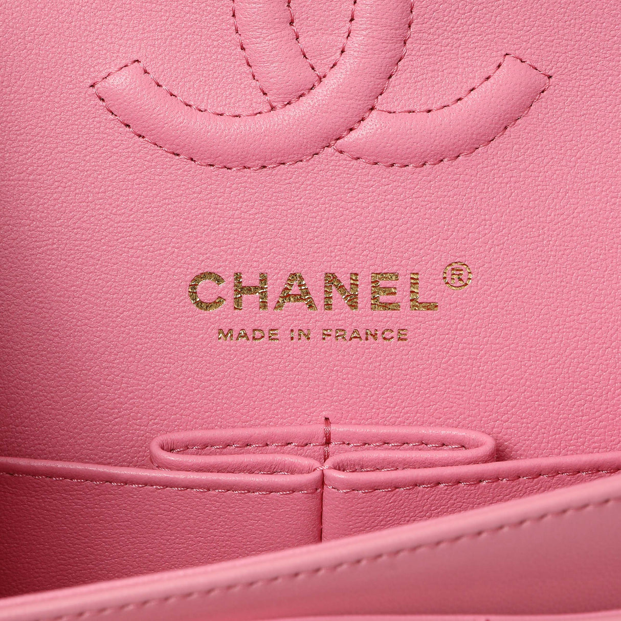 Chanel Pink Quilted Lambskin Small Double Flap Handbags Chanel
