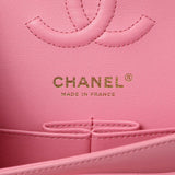 Chanel Pink Quilted Lambskin Small Double Flap Handbags Chanel