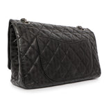 Chanel Black Metallic Striped 2.55 Reissue Double Flap 227