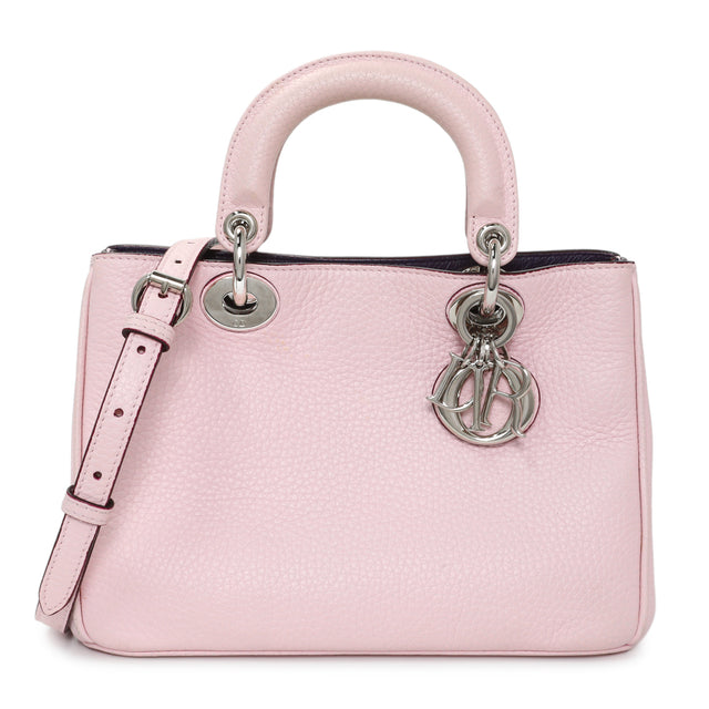 Christian Dior Pink Bullcalf Small Diorissimo Tote Handbags Christian Dior