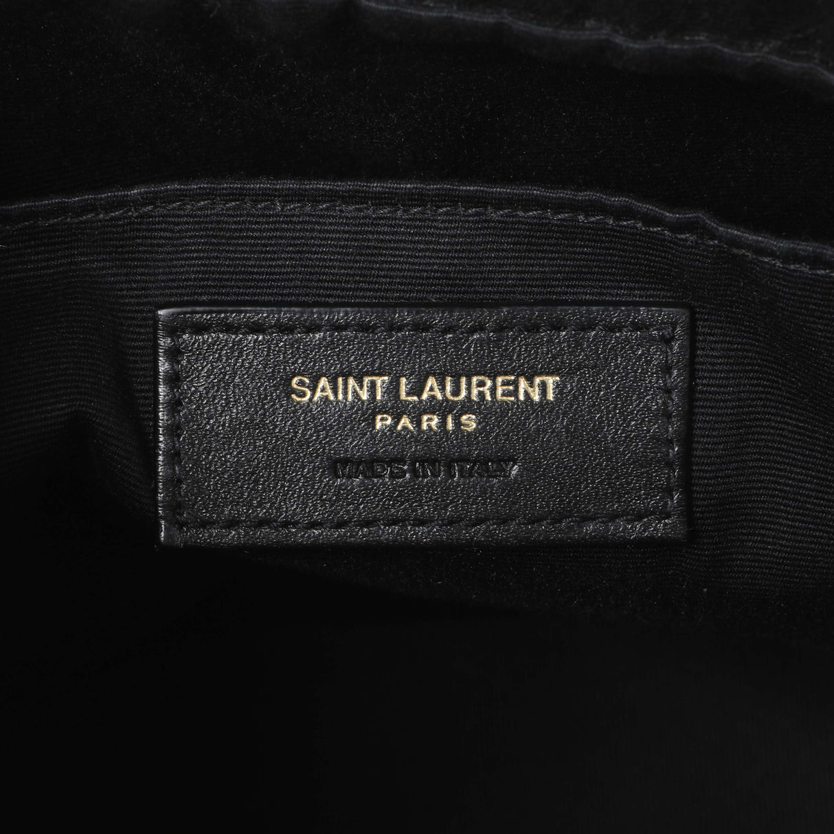 Saint Laurent Dark Beige Calfskin Matelasse Monogram Lou Camera Bag