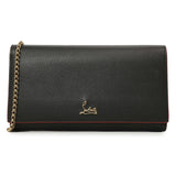 Christian Louboutin Black Calfskin Boudoir Chain Wallet