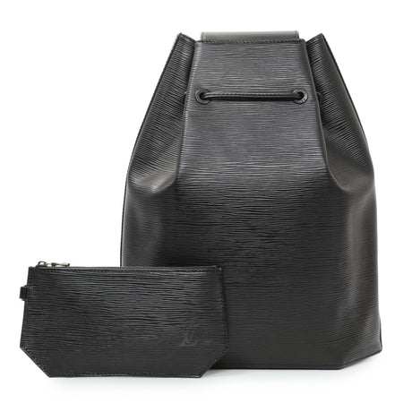 Louis Vuitton Black Epi Sac a Dos Drawstring Bag Handbags Louis Vuitton