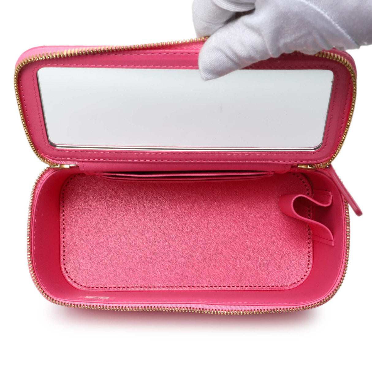 Chanel Pink Quilted Lambskin Small Coco Hearts Vanity