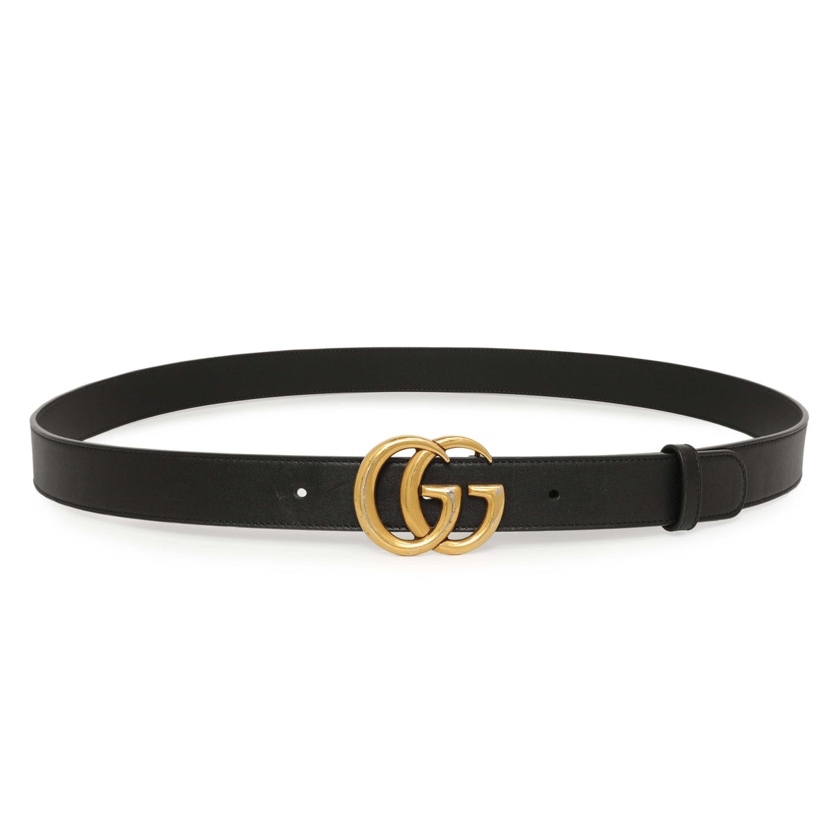 Gucci Black Calfskin Double G 30mm Belt