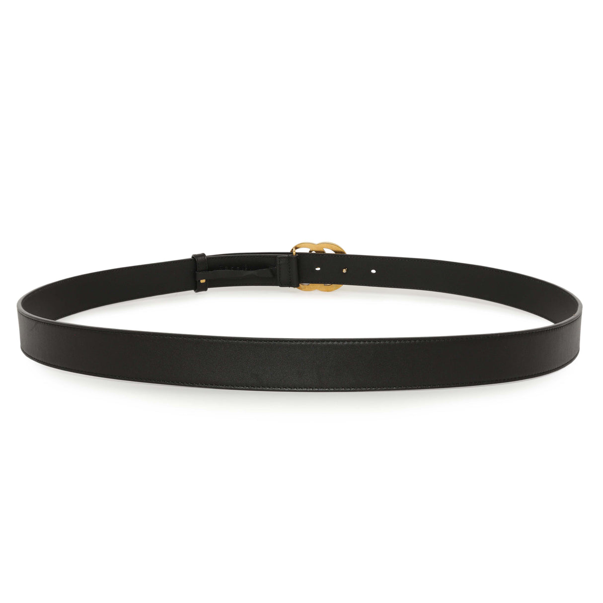 Gucci Black Calfskin Double G 30mm Belt