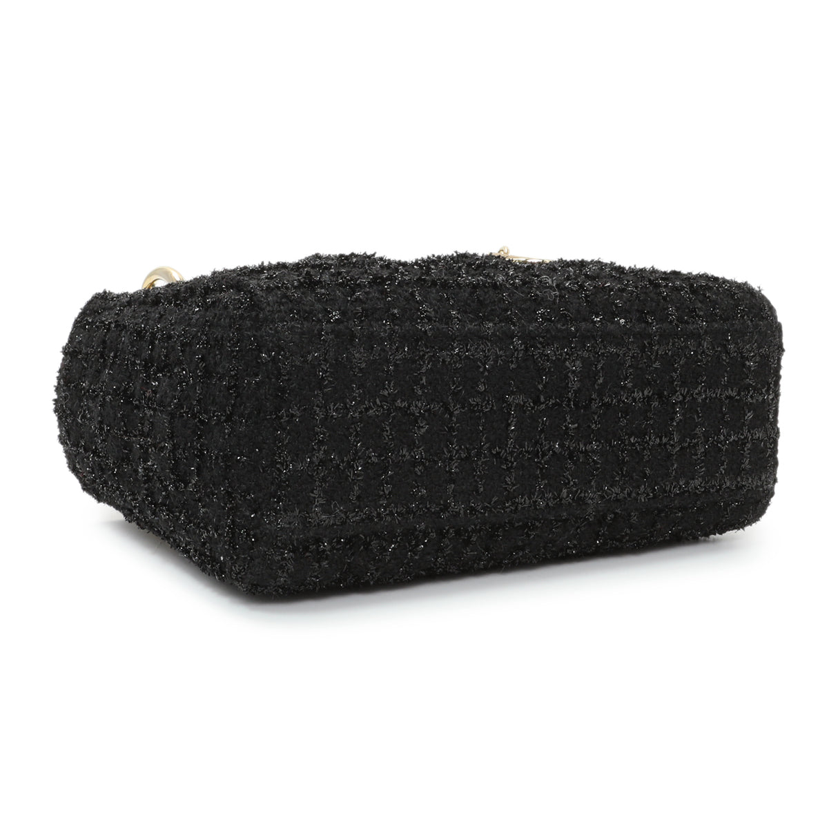 Christian Dior Black Tweed Mini Lady Dior Handbags Christian Dior