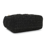 Christian Dior Black Tweed Mini Lady Dior Handbags Christian Dior