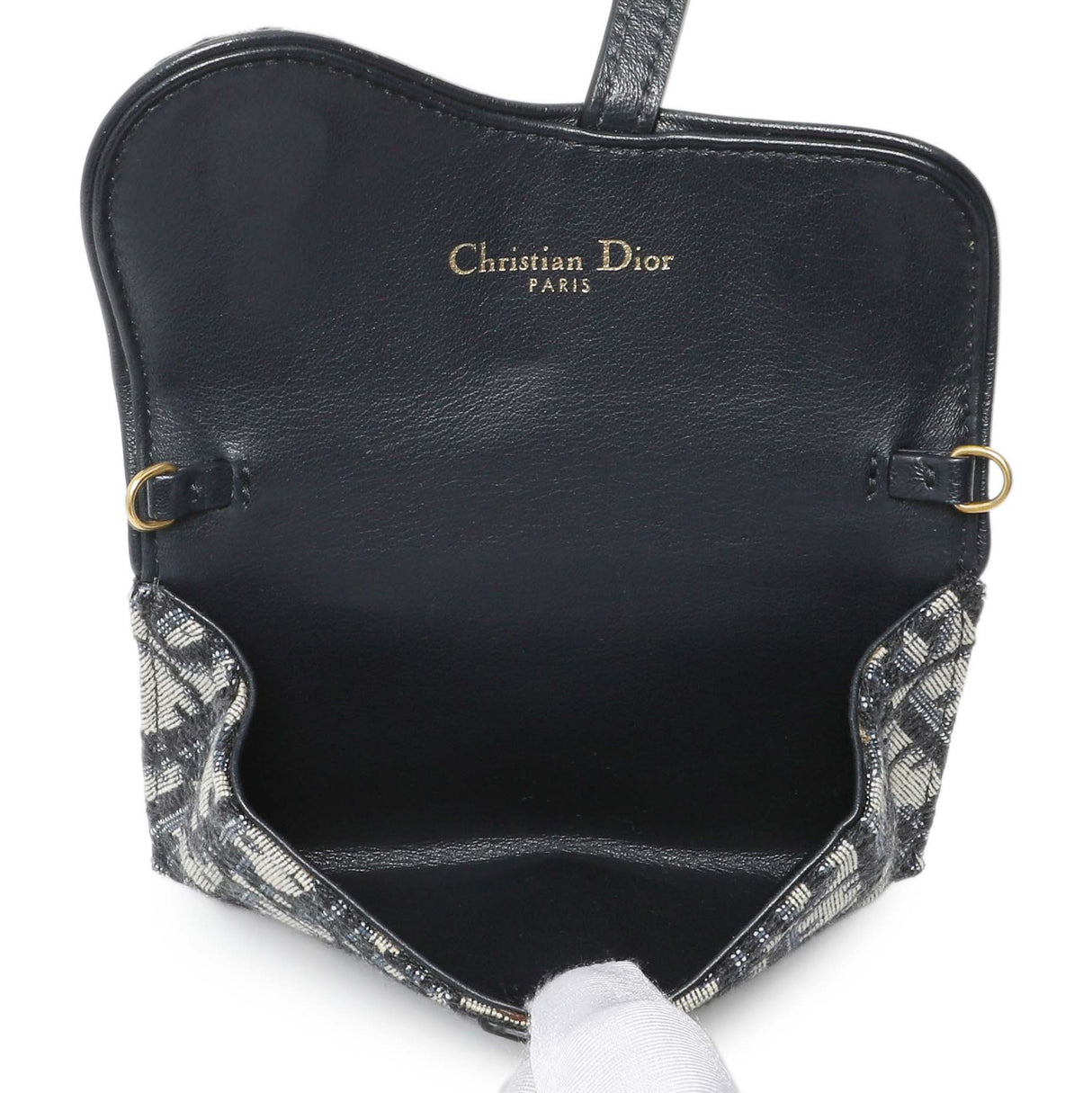 Christian Dior Oblique Nano Saddle Chain Pouch
