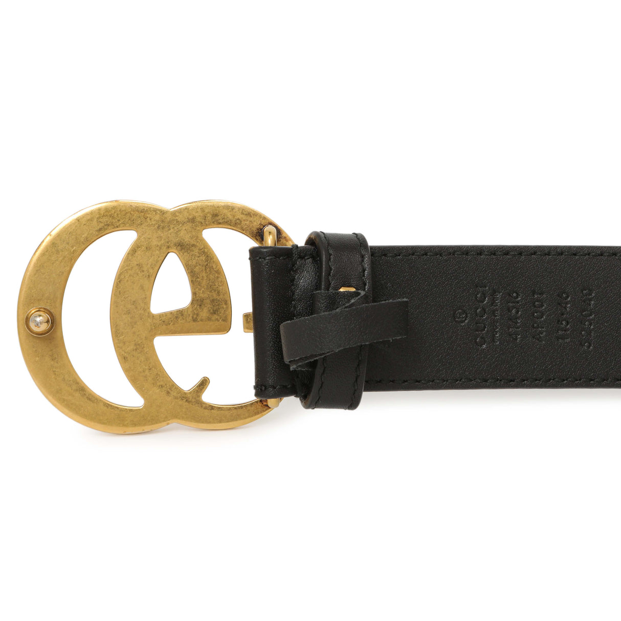 Gucci Black Calfskin Double G 30mm Belt