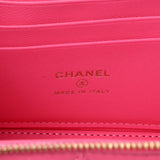 Chanel Pink Quilted Lambskin Small Coco Hearts Vanity
