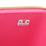 Chanel Pink Quilted Lambskin Small Coco Hearts Vanity