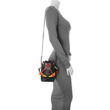 Fendi Black Calfskin Monster Mini Mon Tresor Bucket Bag Handbags Fendi
